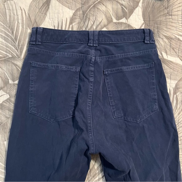 American Apparel Blue Four-Way Stretch Twill Pants with Ankle Zips 26/27 - Picture 5 of 7